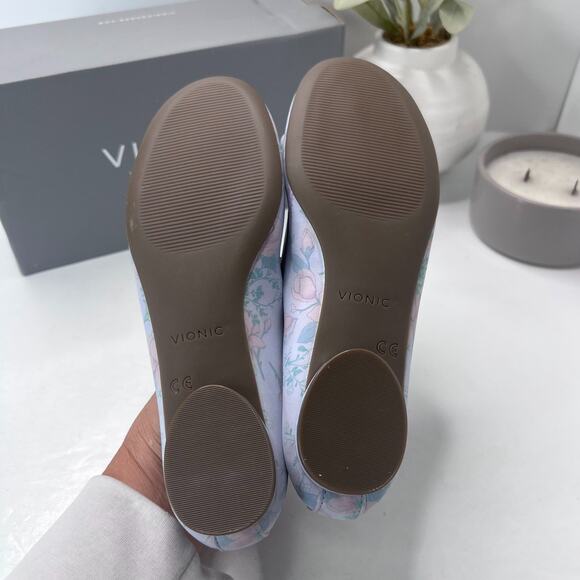 Vionic Callisto Ballet Shoes H7709L1400 Arctic Ice Botanic Women's 5M NWB - Picture 8 of 10